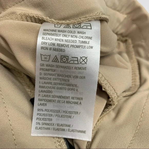 Susan Graver  Liquid Knit Tulip Hem Crop Pants XL Pull On Neutral Pockets Travel - Picture 7 of 13